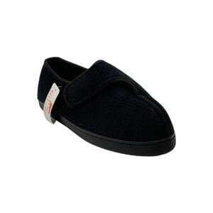 Git-Up Men's Diabetic Slipper Shoes Black - Medium